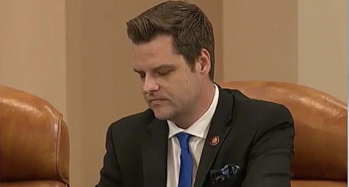 'Take a hint, dummy': Matt Gaetz goes down in flames after whining about third rally cancellation
