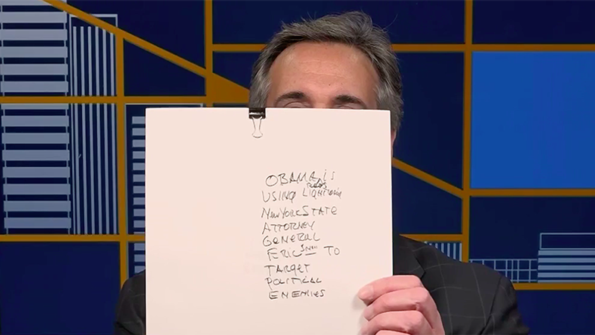 Michael Cohen reveals document he found showing Trump's recycled attacks