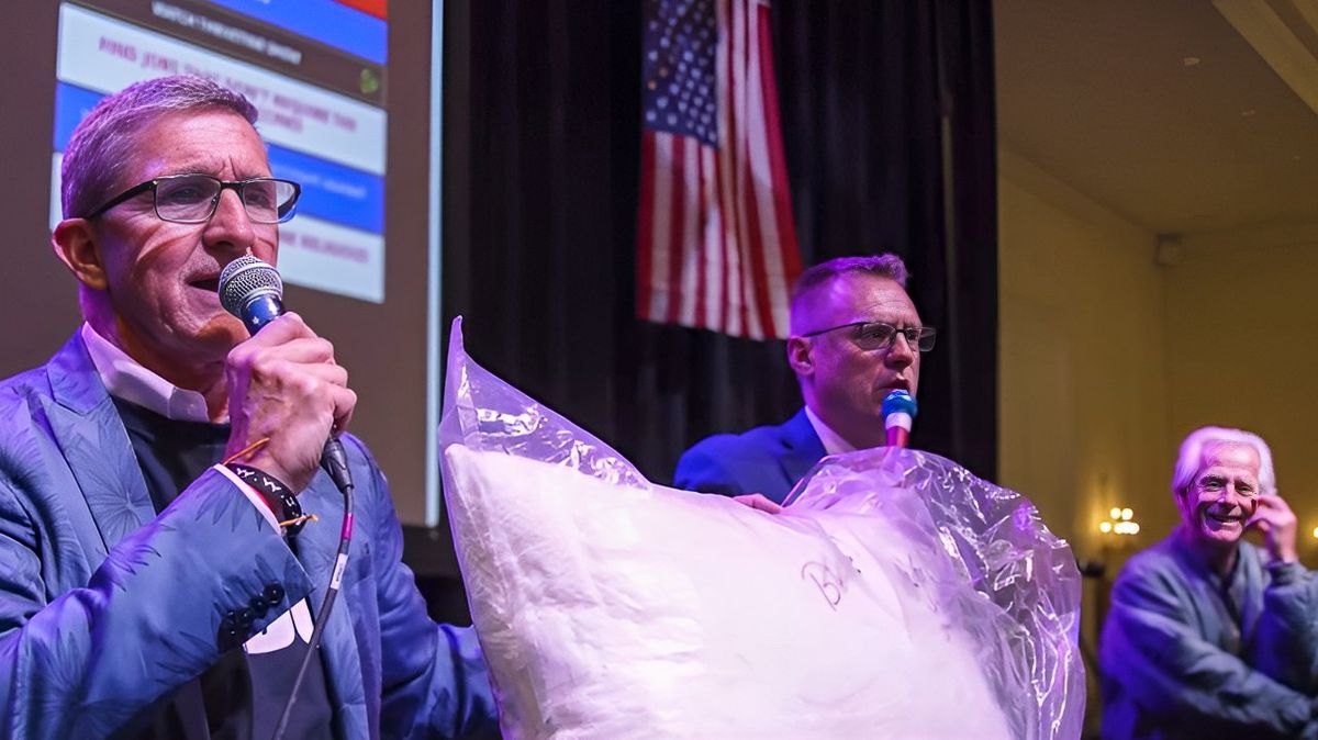 Michael Flynn auctions off MyPillow signed by Mike Lindell for Peter Navarro's legal fund