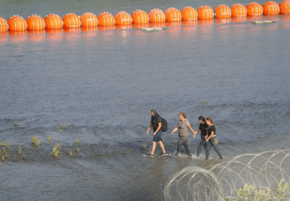 Body found in Rio Grande anti-migrant buoys, Mexico says
