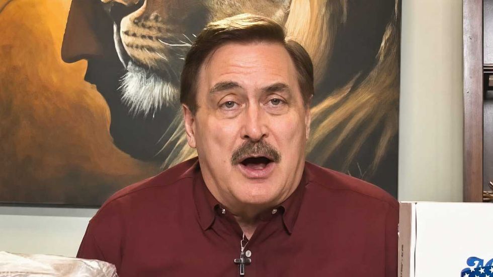 Mike Lindell vows to take on satanic statues 'first thing' after being sworn in