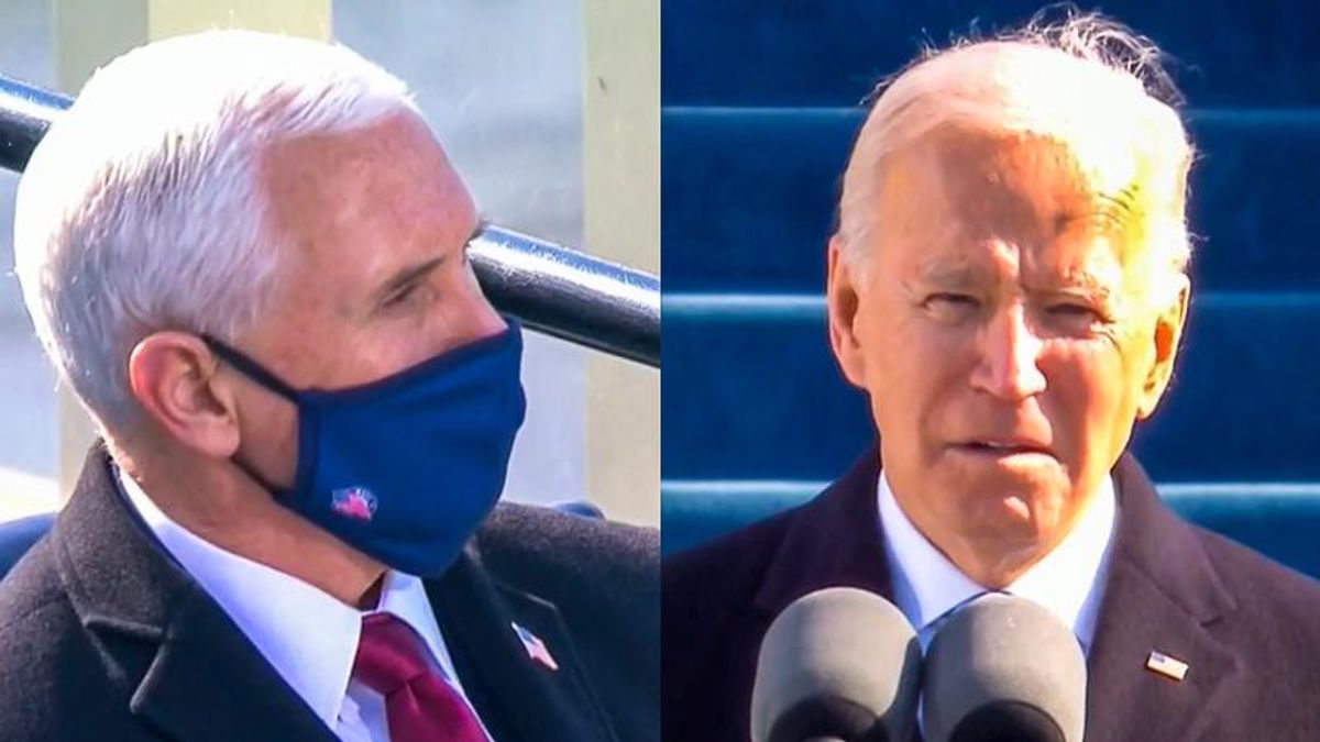 WATCH: NBC repeatedly cuts to Mike Pence as Joe Biden mentions 'lies' and 'manufactured' facts