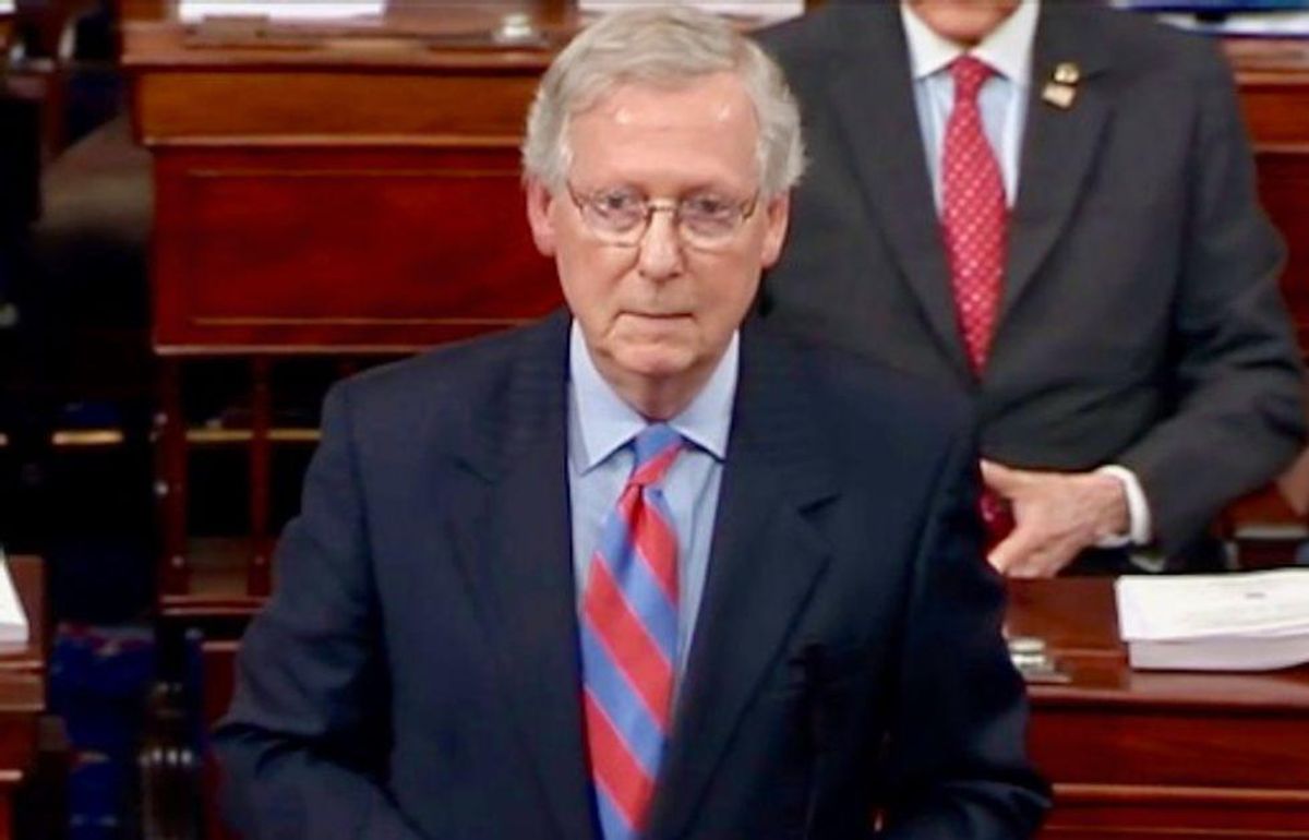 Mitch McConnell pleads with Trump supporters to get vaccinated -- and they bombard him with rage