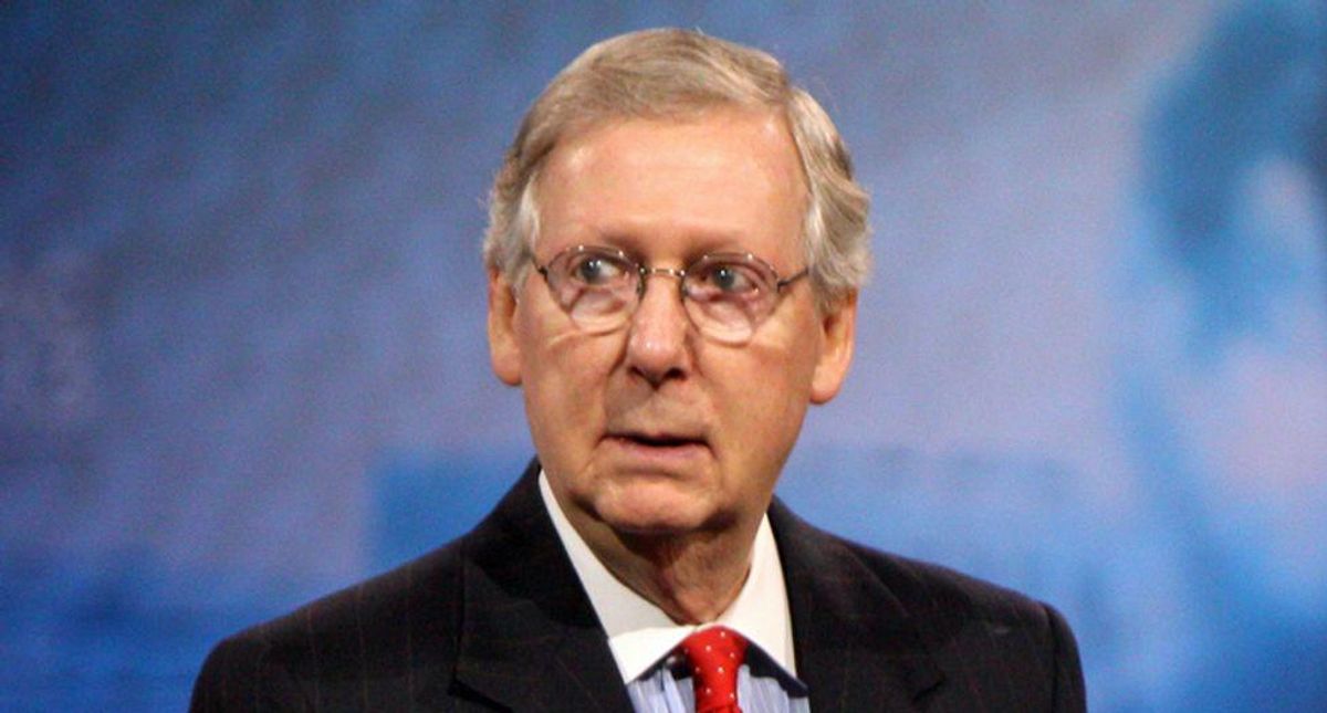 Critics pile on Mitch McConnell after NY paper dubs him 'Spineless McWorm' over his latest antics