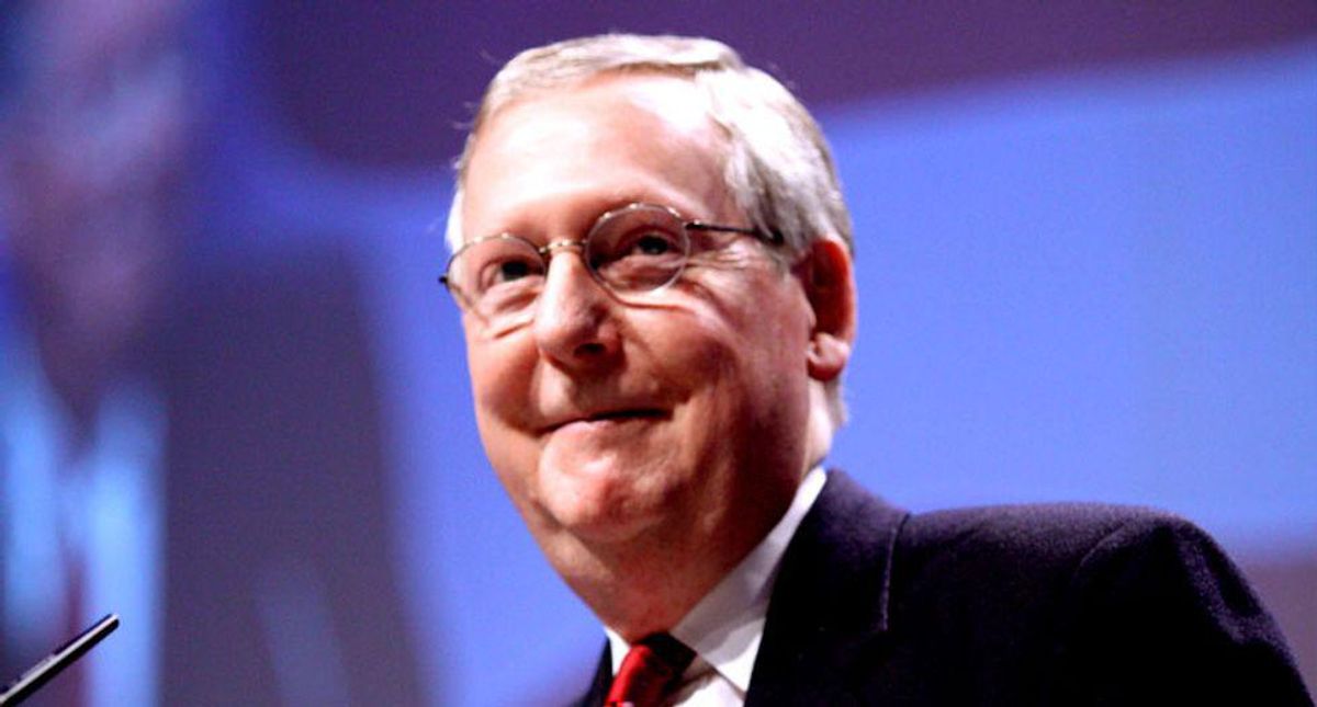 McConnell gushes over Manchin and Sinema holding up spending package: 'I pray for them -- we give them lots of love!'