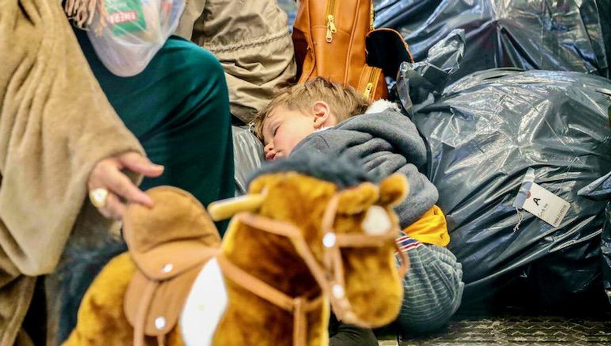 US airbase tent city: a stop for Afghans on journey to new life