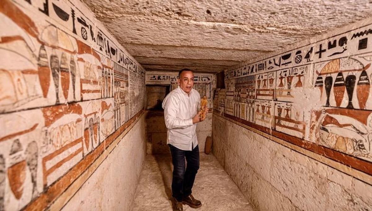 Egypt unveils five ancient tombs in Saqqara necropolis