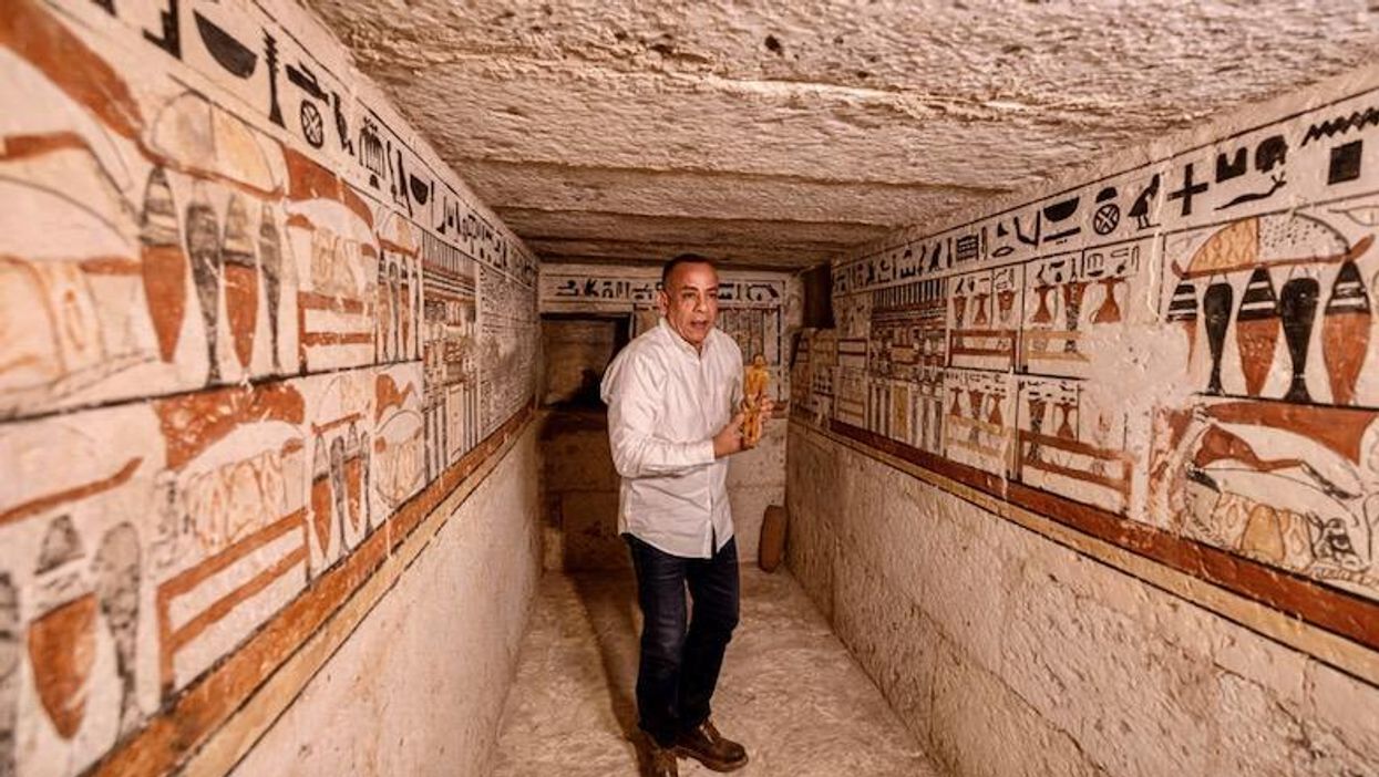 Egypt unveils five ancient tombs in Saqqara necropolis