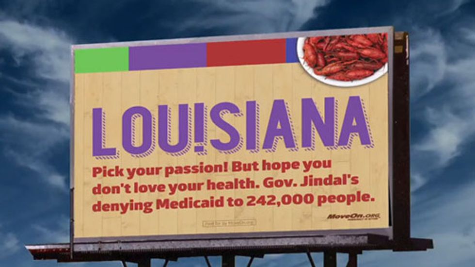 State of Louisiana sides with Gov. Jindal in his war on the 1st Amendment, Medicaid