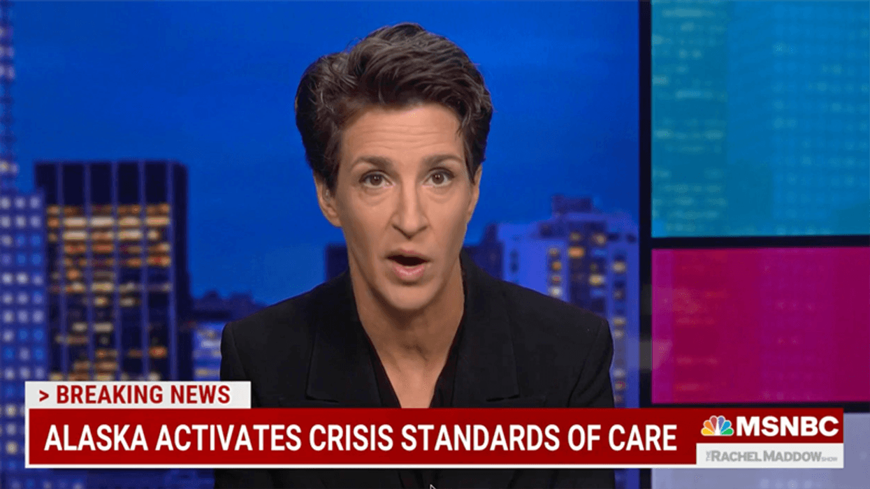‘This is not complicated’: Maddow blasts anti-vaxxers as yet another GOP-led state rations hospital care