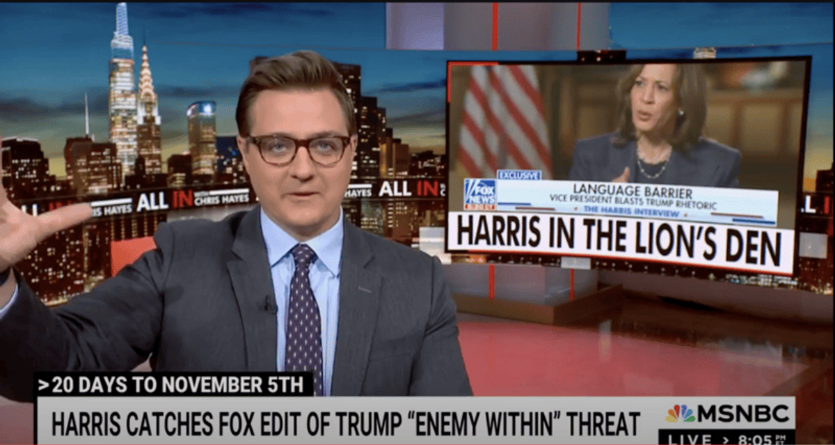 'See what they did?!' MSNBC host stunned as Fox News plays 'selectively edited' Trump clip