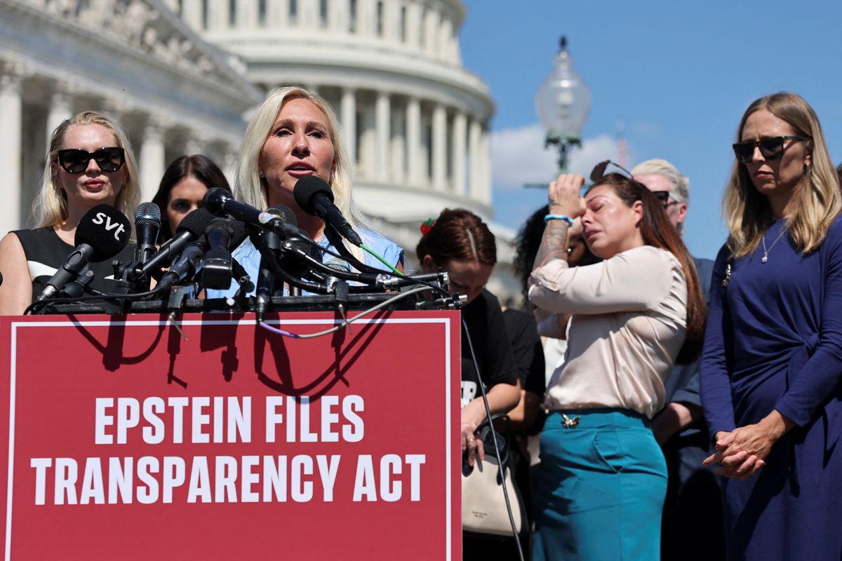 MTG Epstein press conference