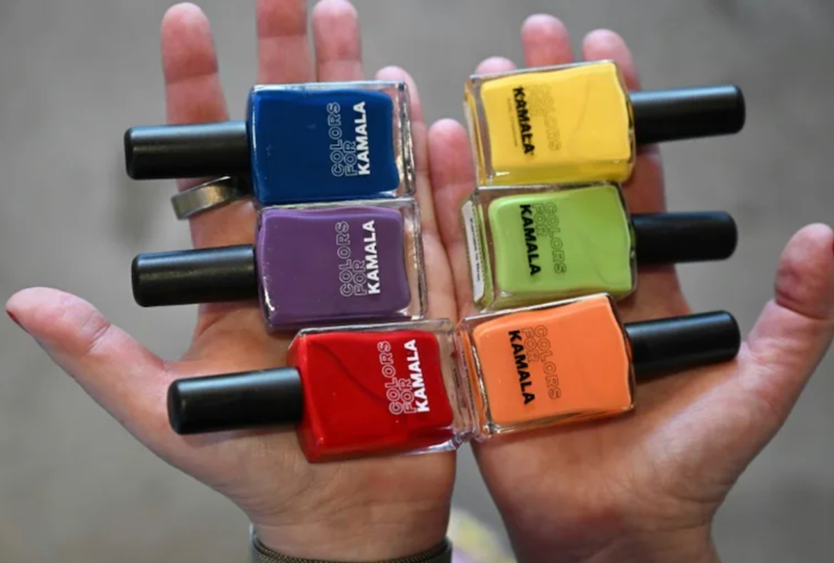 Harris fans claw for victory with Kamala-themed nail polishes
