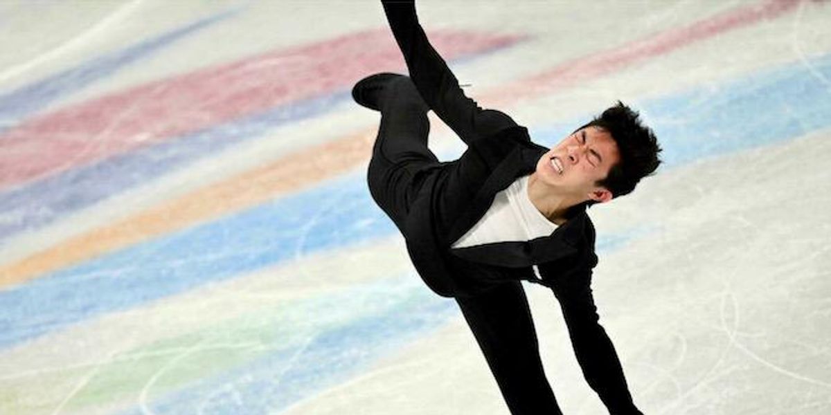 Nathan Chen smashes record with 'shocked' rival Yuzuru Hanyu in trouble