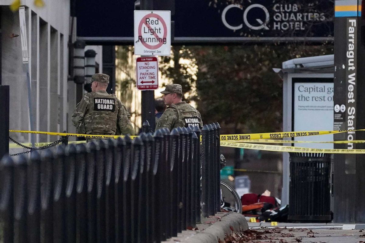 Video captured moment gunman 'ambushed' Guardsman and opened fire: CNN reporter