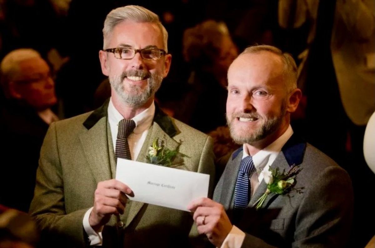 U.K. same-sex couples celebrate a decade of legal marriage