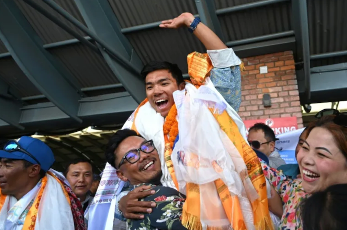 Nepali teenager hailed as hero after climbing world's 8,000m peaks