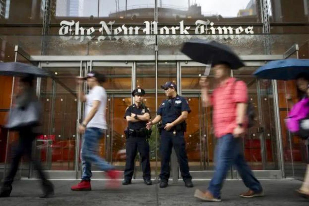 New York Times offices in New York