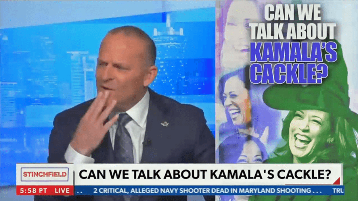 WATCH: Newsmax host has a meltdown over ‘Kamala’s cackle’ — and insists she is the ‘new witch in town’