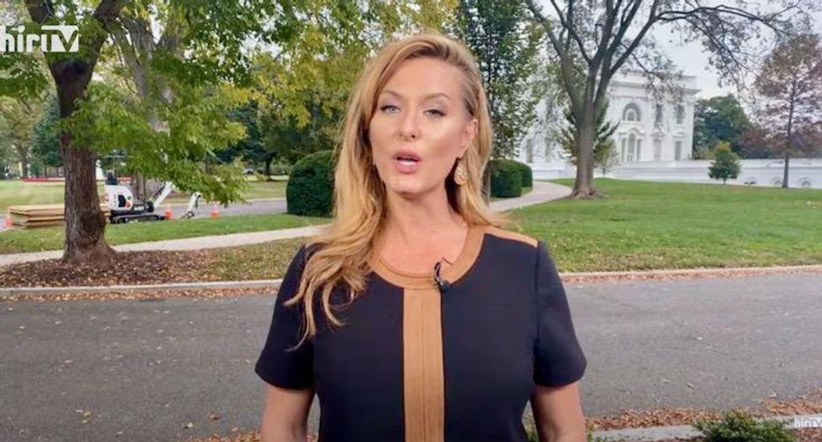 Conspiracy theory-spouting Newsmax reporter got her Twitter account back -- and was suspended again within hours