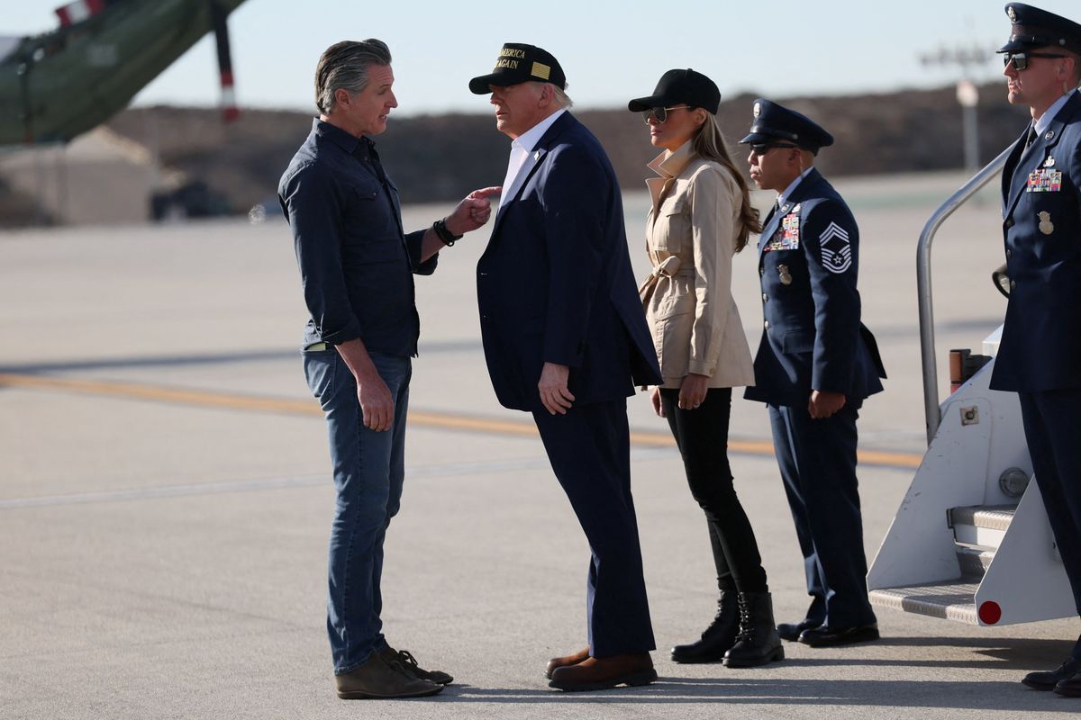 Newsom and Trump