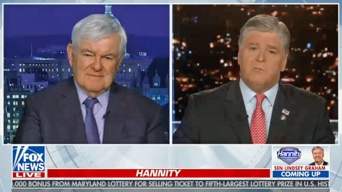 WATCH: Newt pushes conspiracy theory Biden White House wants to 'exterminate' Republicans
