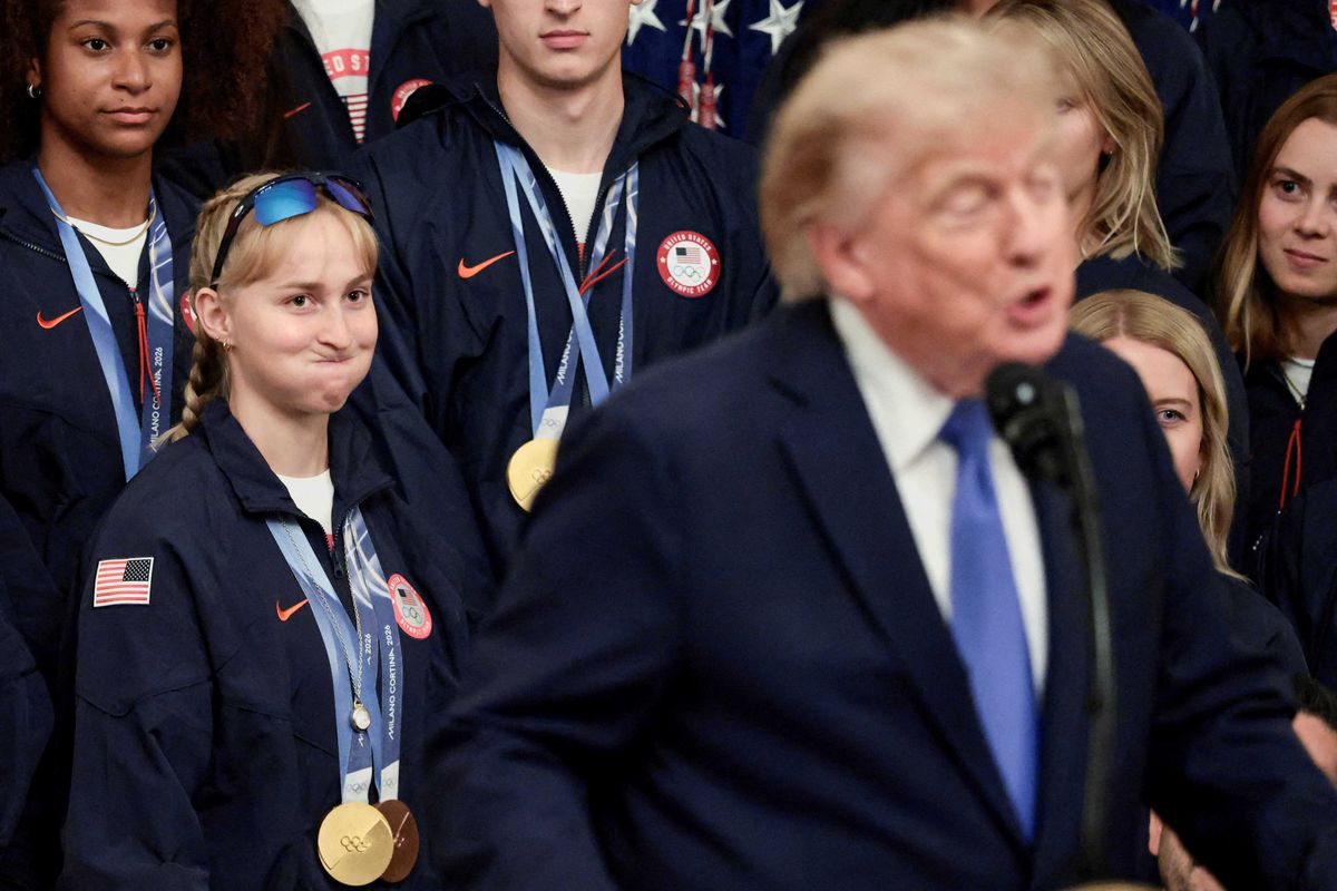 'Hold your breath girl': Olympic medalist's response to Trump has internet chortling