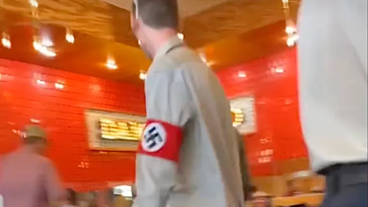 Nazi-clad group dining at Texas taco eatery yells 'white power!' at 'proud' Jewish woman