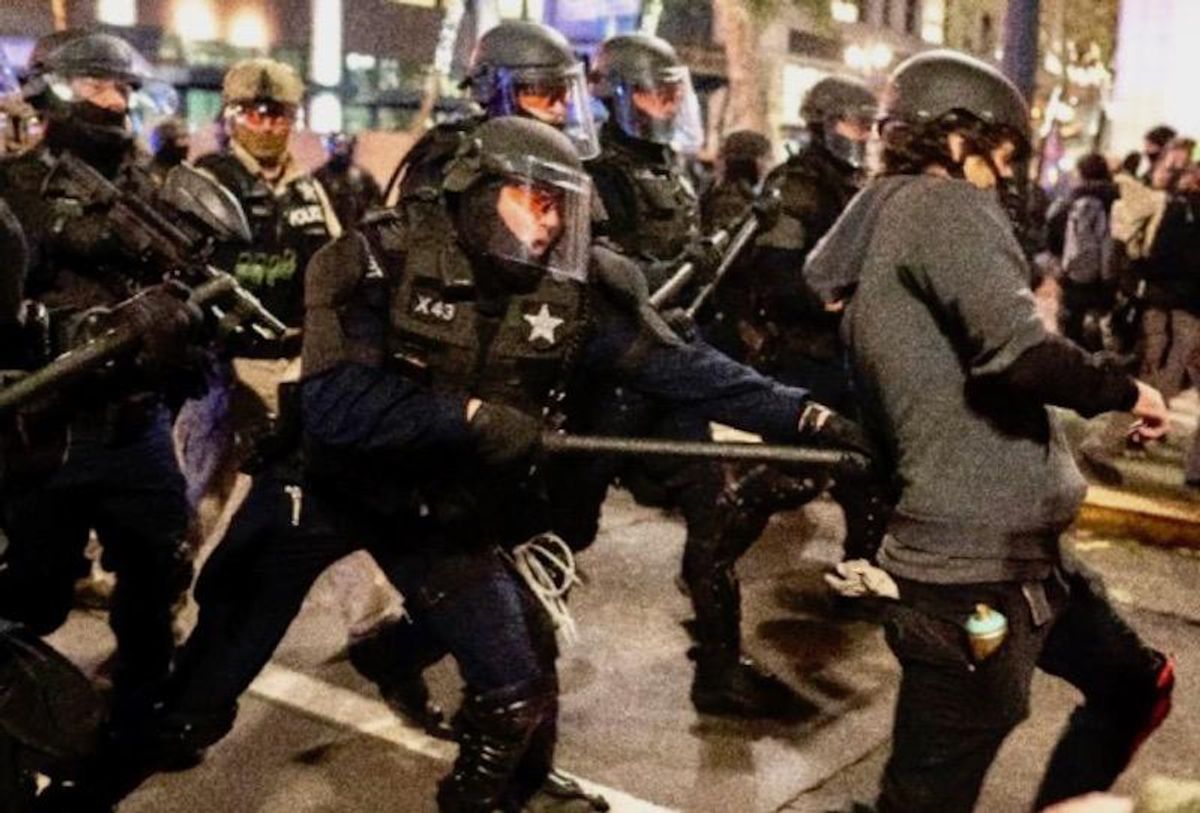 Protests hit Portland, Seattle hours after Biden inauguration