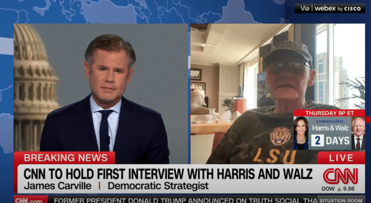 James Carville: Kamala Harris has agreed to an interview — now quit 'whining' critics