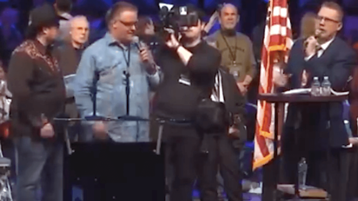 QAnon conference guests warned to stay out of child pickup line and kids-only bathrooms