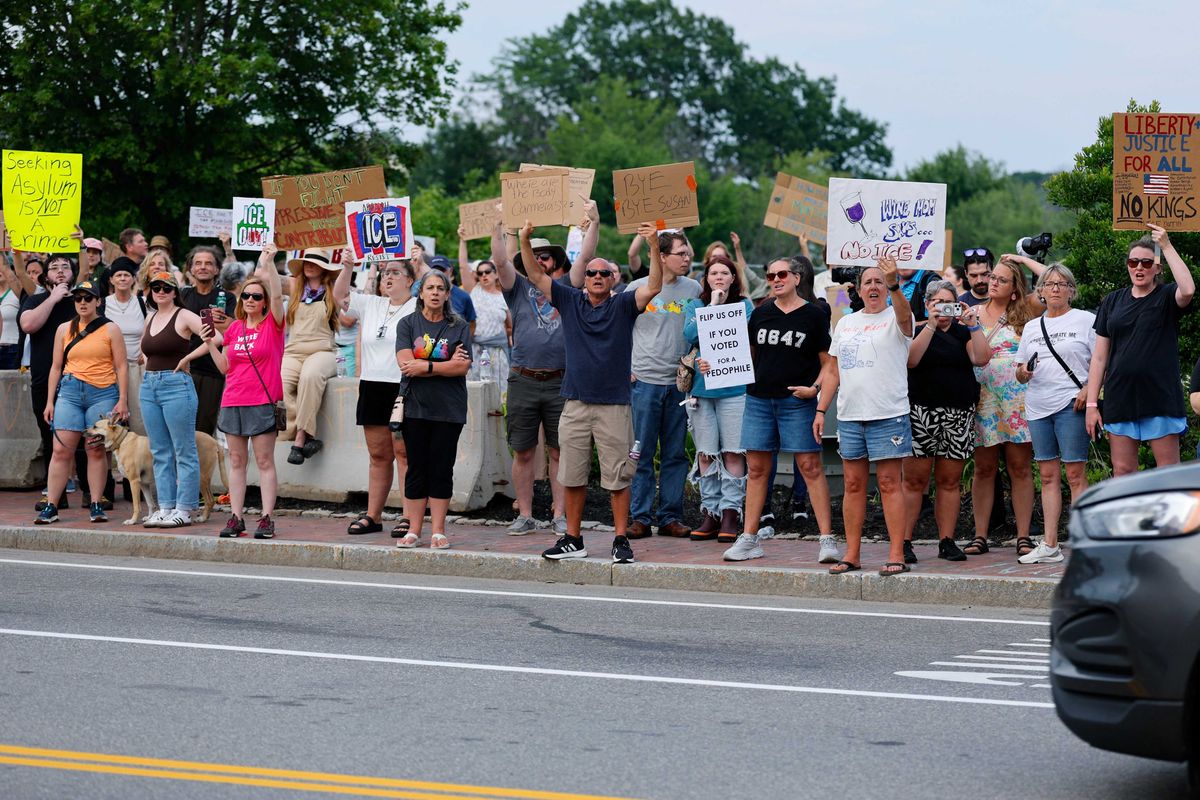 'Furious' protesters descend on small Maine town after 'horrific' ICE killing