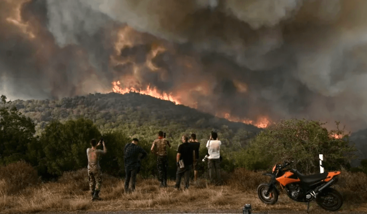 Greece struggles to tame wildfires raging for a sixth day