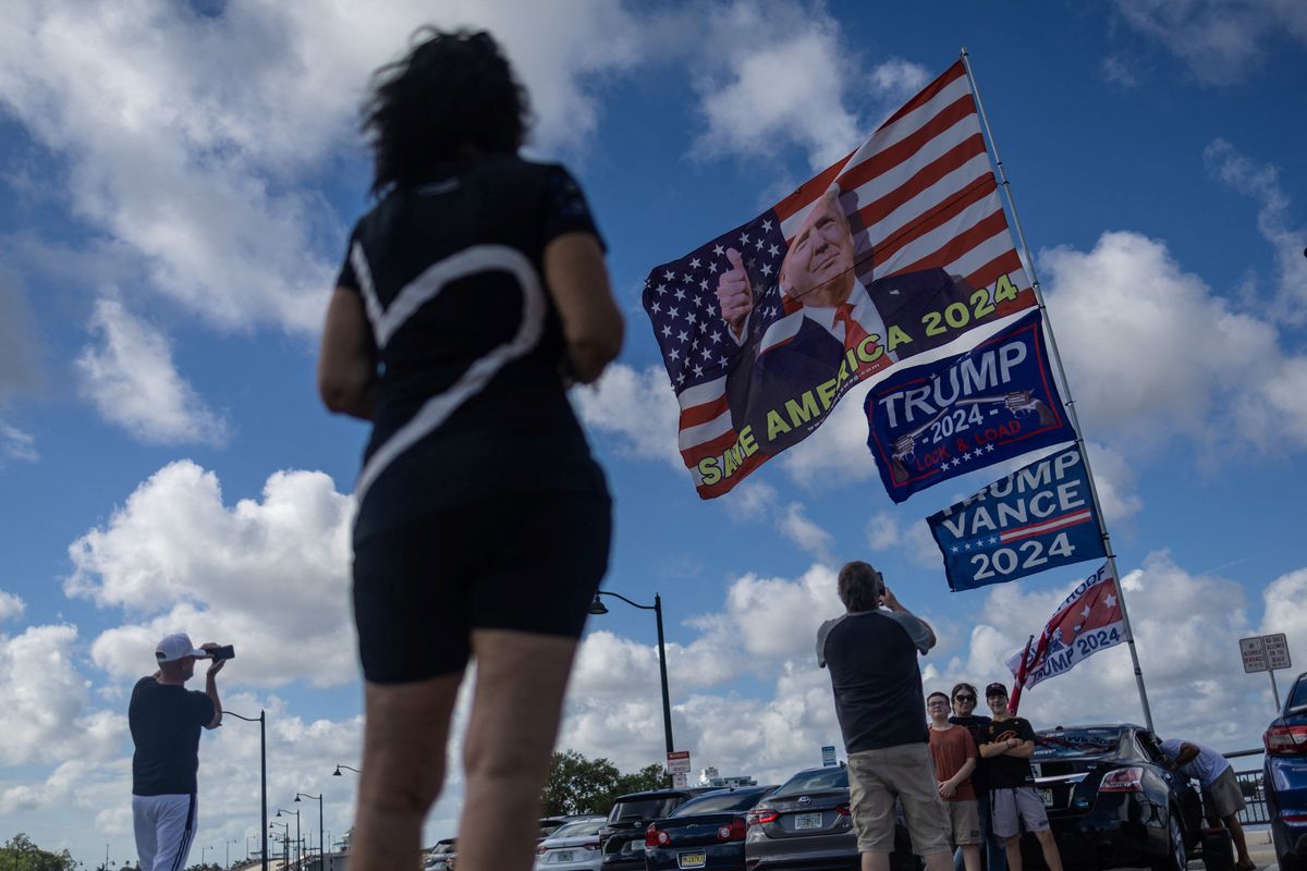 Far-right alleged porn star spent election night with Trump at Mar-a-Lago: report