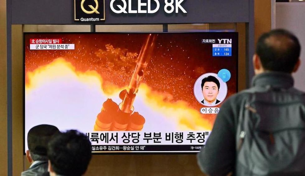 North Korea fires two suspected cruise missiles, Seoul says