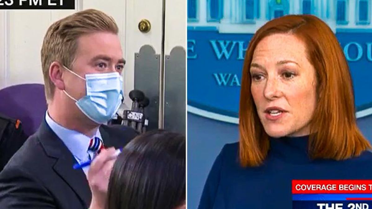 'Present your data': Jen Psaki smacks down Peter Doocy's gotcha question on Keystone Pipeline jobs