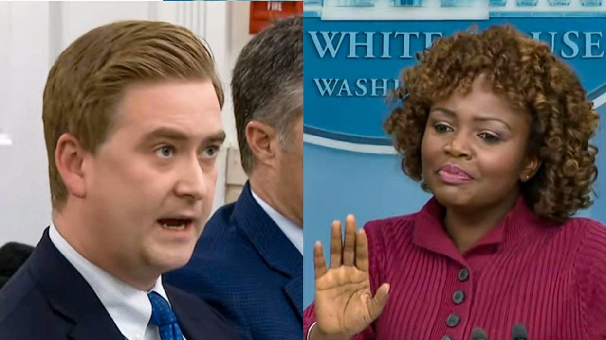 'You can't tell me how to answer': Karine Jean-Pierre battles Peter Doocy over Covid origins