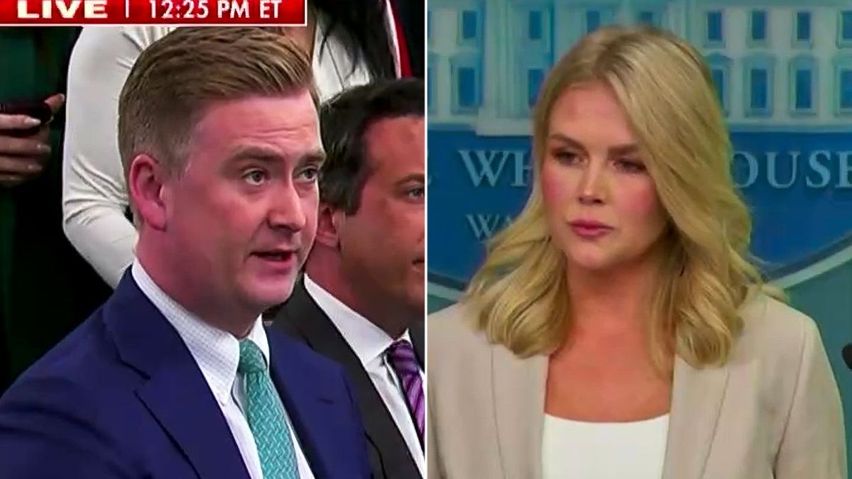 'What if they're wrong?' Peter Doocy asks Leavitt if Trump has plan if tariffs backfire