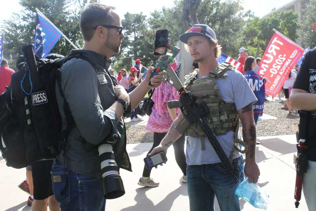 'I want blood in the streets': Conservative site editor 'explicitly' calls for 'violence'