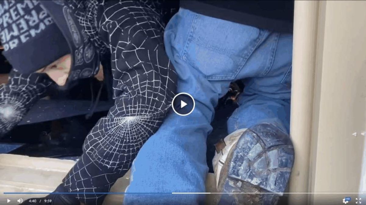 'Spider Nazi' who was seen scaling Capitol wall on Jan. 6 arrested: FBI