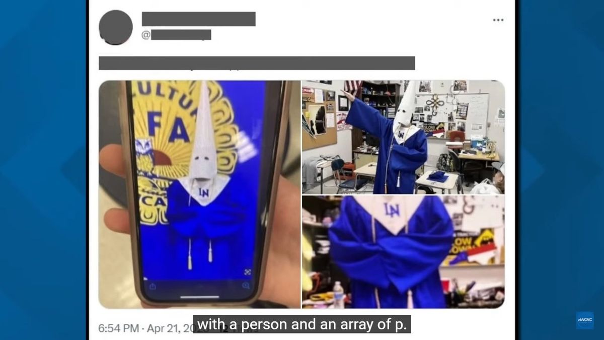 Nazi salute by person in high school graduation gown sparks probe
