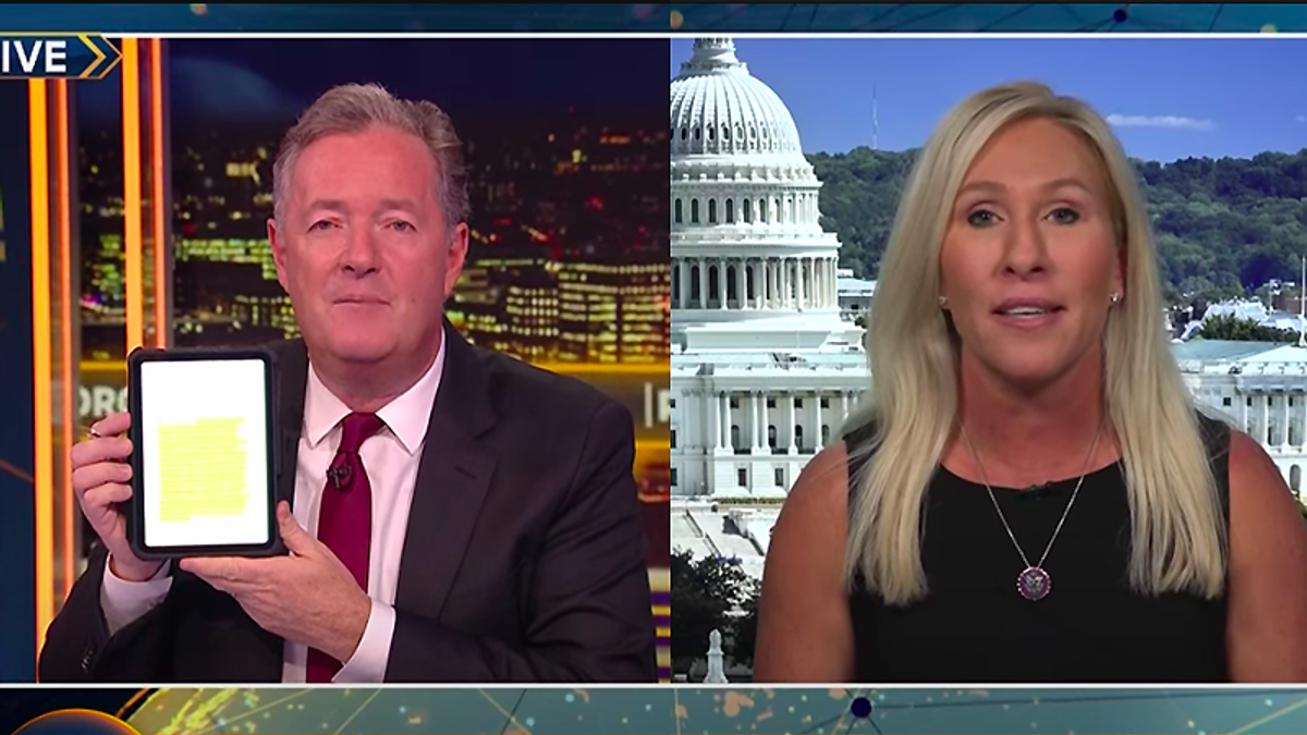 'Conspiracy theory wack job': Piers Morgan doesn't hold back on Marjorie Taylor Greene