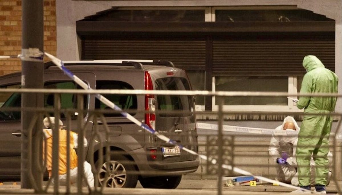 Suspected terrorist gunman dies after being shot by Brussels police