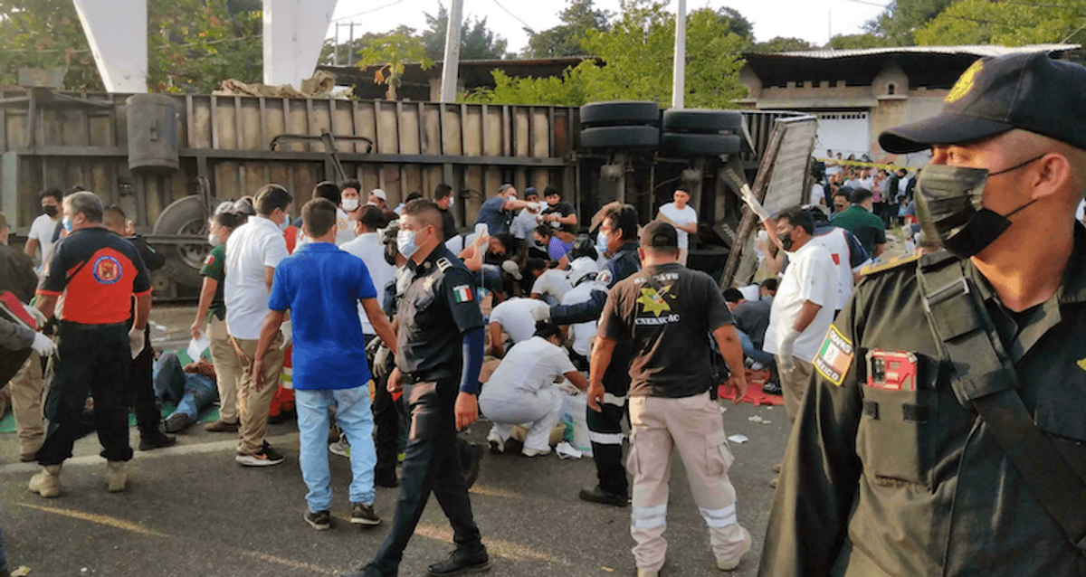 At least 53 migrants killed in Mexico road accident