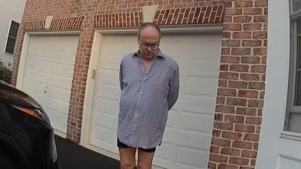 Watch: Trump official who pushed the 'Big Lie' nabbed by cops in his underwear