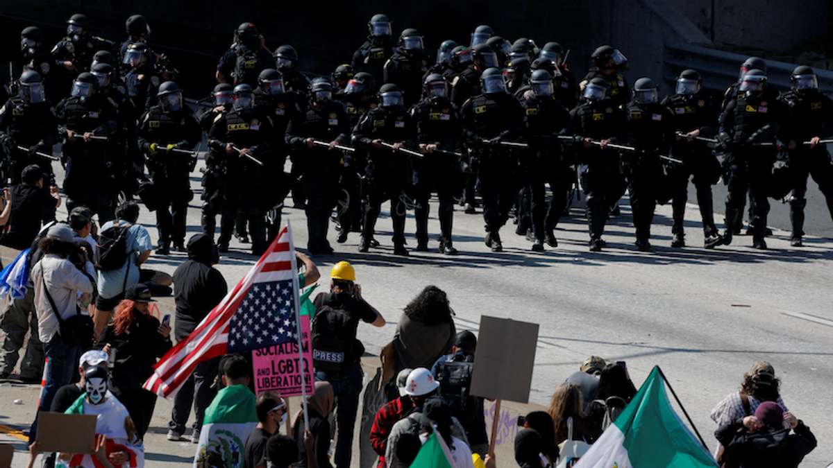 'Right now!' Trump demands troops swarm LA as he fumes over protest inaction