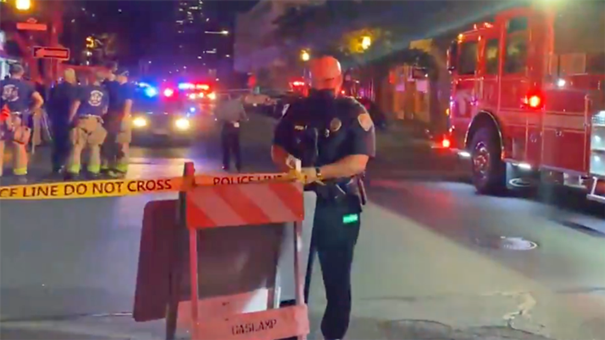 Tonight's mass shooting occurred in downtown San Diego's Gaslamp Quarter