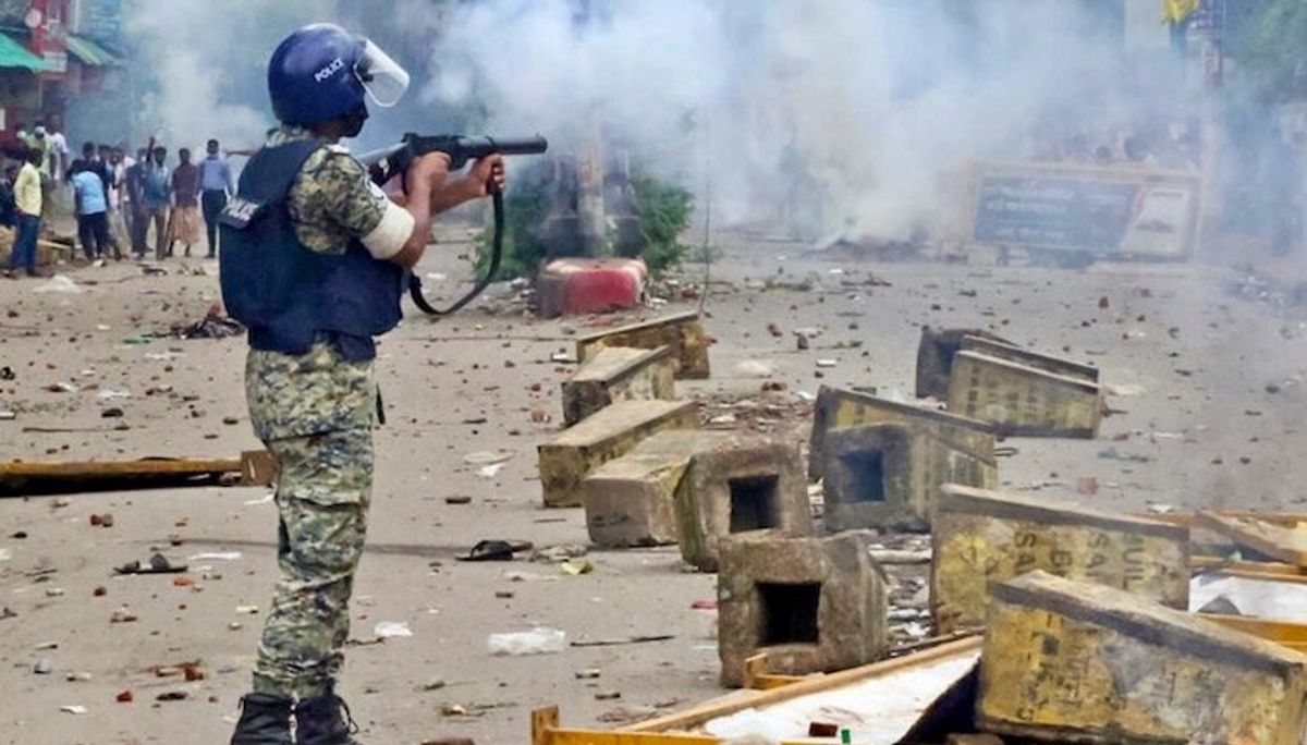 Bangladesh protesters storm PM Hasina's palace after she flees