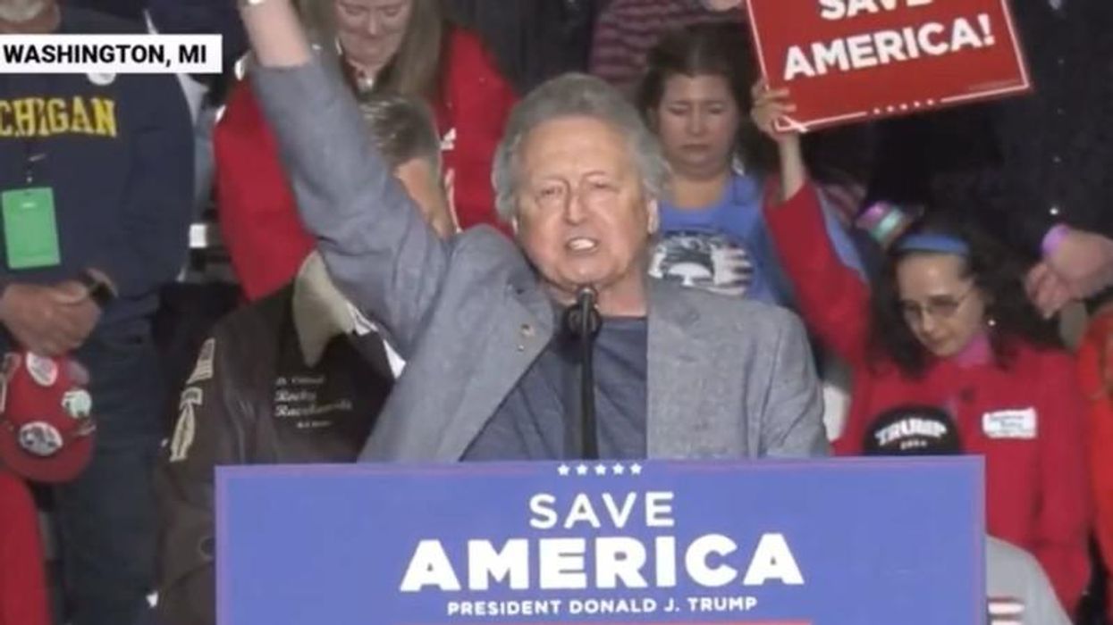 WATCH: Trump rally 'opening prayer' features insane conspiracy he is the 'current' president