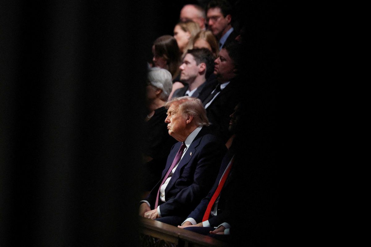 White House erupts after Trump caught sleeping at Lindsey Graham's funeral: 'Morons'